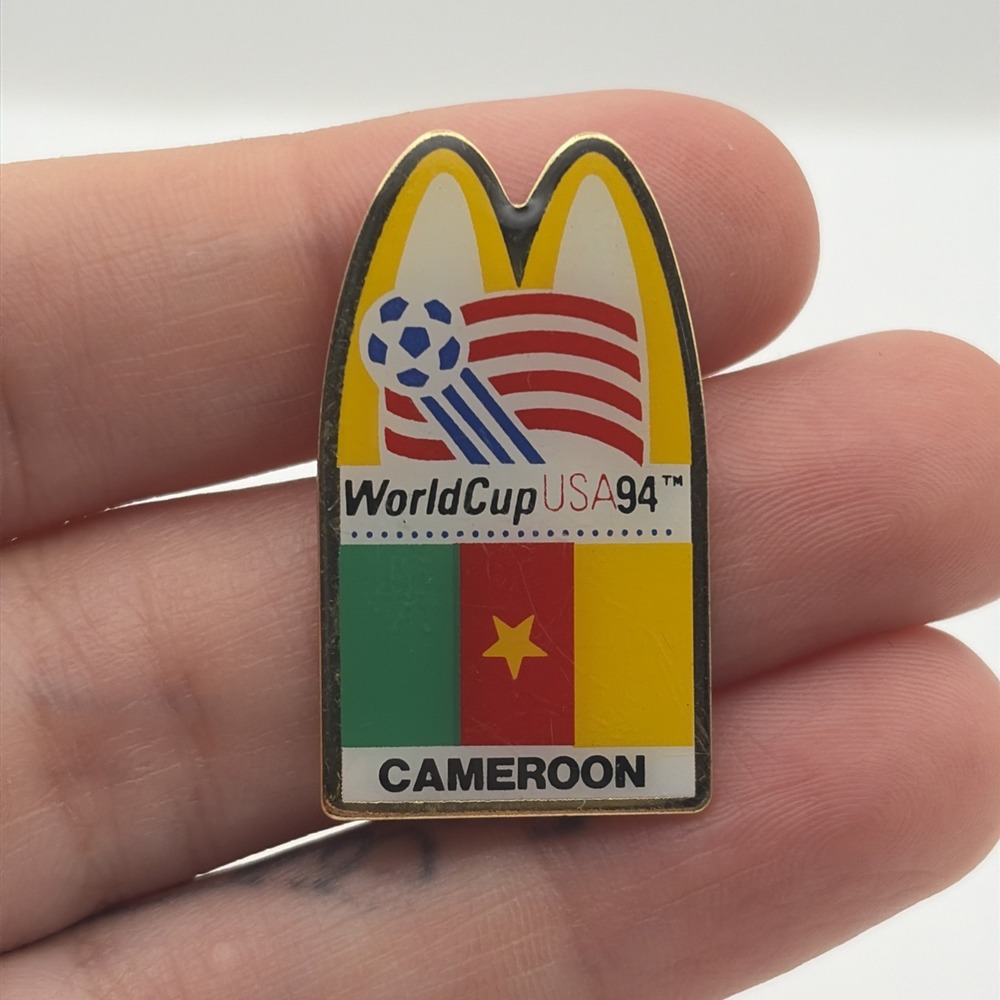 World Cup USA 1994 Soccer McDonald’s Cameroon Flag Lapel Hat Pin
